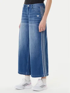 adidas Jeansy adicolor Denim Adilenium JV7454 Niebieski Wide Leg - Spodnie damskie - miniaturka - grafika 1