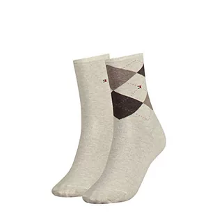 Tommy Hilfiger Skarpety (zestaw 2 sztuk) Damskie, Beżowy (Light Beige Melange 360), 35-38 EU - Skarpetki damskie - miniaturka - grafika 1