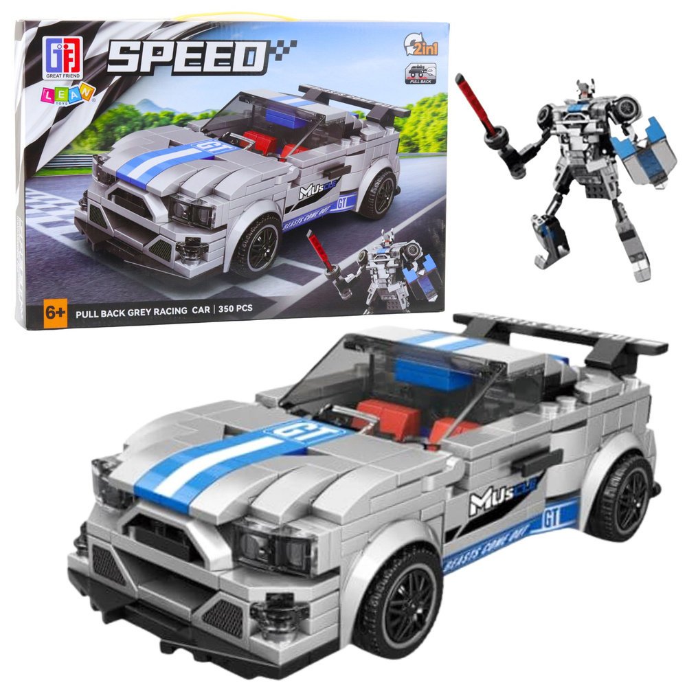 ZESTAW 2W1 KLOCKI KONSTRUKCYJNE AUTO ROBOT