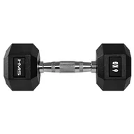 Hantle i ciężarki - HMS Hantla gumowana Hex Pro 6 kg 17-66-112 - miniaturka - grafika 1
