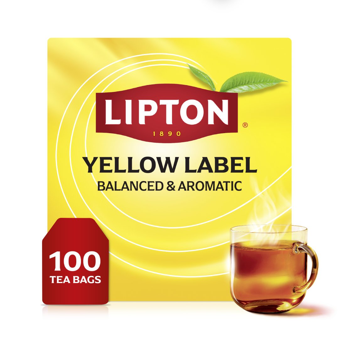 Herbata czarna ekspresowa Lipton YELLOW LABEL 100 torebek 200g