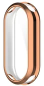 Akcesoria do smartwatchy - Bizon Etui Case Watch Felipe do Xiaomi Mi Smart Band 8, różowozłote - miniaturka - grafika 1