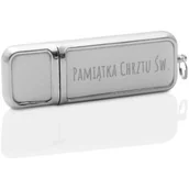 Pendrive - Biały pendrive Chrzest Święty (8GB) MG PDs10-8GB biały pamiątka chrztu świętego - miniaturka - grafika 1