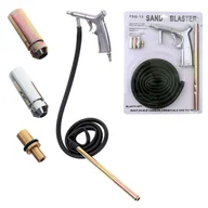 Pozostałe narzędzia pneumatyczne - Pistolet Pneumatyczny Do Piaskowania Piaskarka 4 Dysze Wąż Rurka - miniaturka - grafika 1