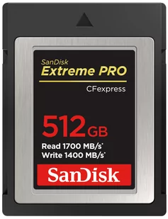 SanDisk Extreme PRO 512 GB CF Express karta typu B, do 1700 MB/s, do filmów RAW 4K SDCFE-512G-GN4NN - Czytniki kart pamięci - miniaturka - grafika 2