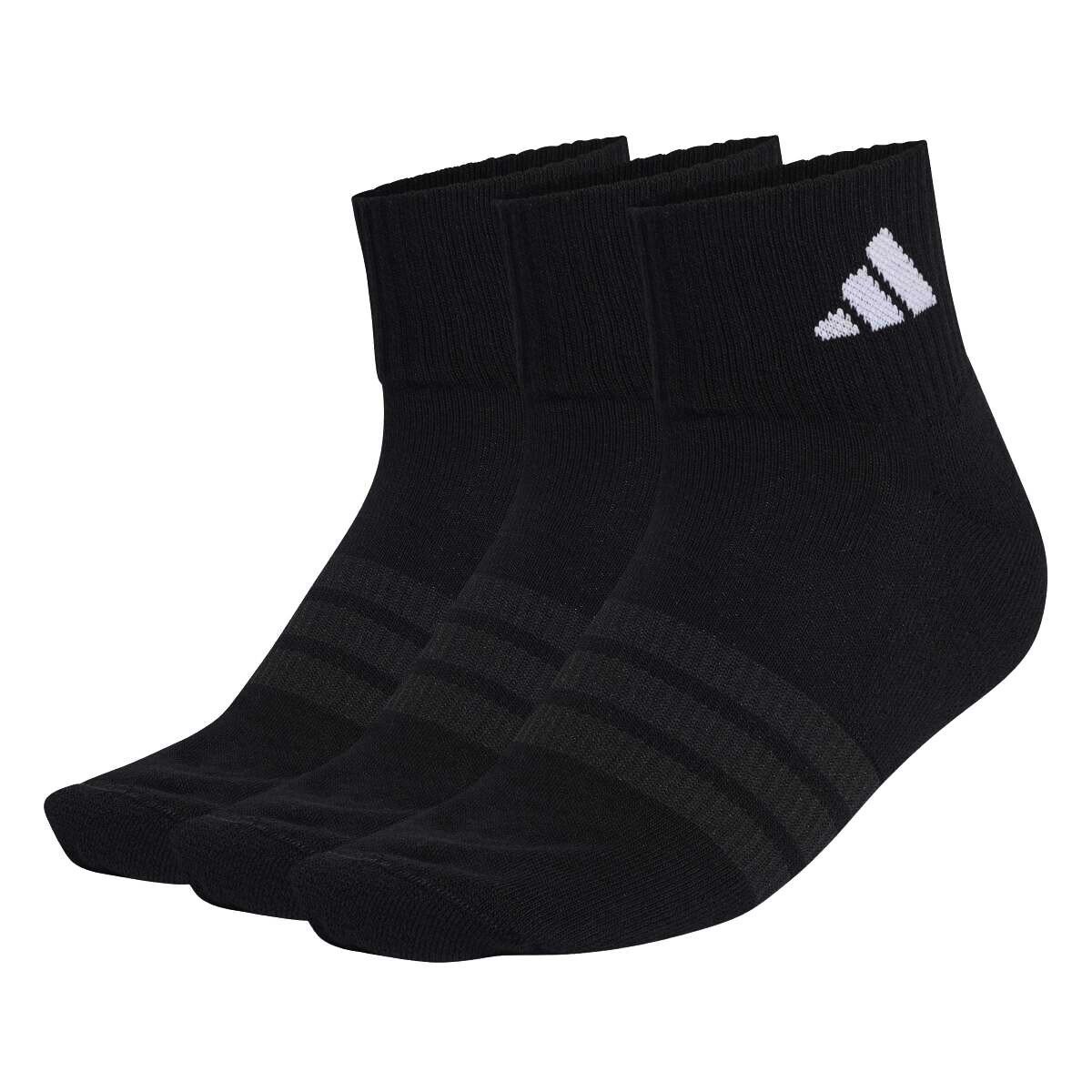 Skarpetki adidas Cushioned Sportswear Ankle Socks 3 Pair Pack Black/Black/White M