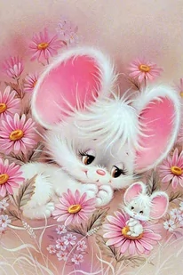 Haft Diamentowy Myszka Uszata 35x50 cm - Dekoratorstwo Haft Diamentowy Myszka Uszata 35x50 cm - Dekoratorstwo - miniaturka - grafika 1