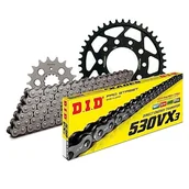 Części motocyklowe - Zestaw łańcuchów DID stal 530VX3 / 114 nit zamek do Honda CBR F 1000 ccm rok prod. 1989-1995 - miniaturka - grafika 1