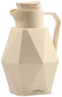 Viallidesign Dzbanek termiczny z wkładem szklanym 1 l (kremowy) Geo Vialli Design - Dzbanki i imbryki - miniaturka - grafika 1