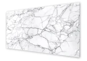 Dekoracje domu - Panel kuchenny HOMEPRINT Marmur biały z pęknięciami 120x60 cm - miniaturka - grafika 1