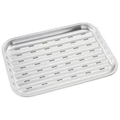 Akcesoria do grilla - STALOWA TACA 34x24,5cm DO GRILLA GRILLOWANIA KINGHOFF KH-1916 - miniaturka - grafika 1