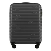 Walizki - Walizka kabinowa z ABS-u w geometryczny deseń - miniaturka - grafika 1