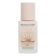 Podkłady do twarzy - MAKEUP REVOLUTION Skin Silk Serum Foundation Podkład do twarzy F1 23ml - miniaturka - grafika 1