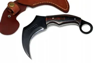Noże - NÓŻ karambit MYŚLIWSKI BUSHCRAFT STAL 1095 + ETUI - miniaturka - grafika 1