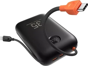 VEGER powerbank 30000 mAh z wbudowanymi kablami Typ C / Lightning PD QC3.0 35W K3 W3018 czarny - Powerbanki - miniaturka - grafika 1