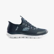 Buty dla dziewczynek - Skechers Sneakersy dziewczęce Summits, granatowy, 2.5 UK Child - miniaturka - grafika 1