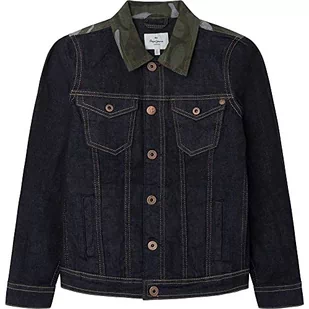 Pepe Jeans Legendary Camou Kurtka, Dla dzieci i młodzieży, Niebieski (Denim), 12 lat - Kurtki i płaszcze dla chłopców - miniaturka - grafika 1