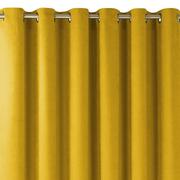 Zasłony - Zasłona MILANA kolor musztardowy styl klasyczny złote przelotki metalowe złote szenila 560x245 homede - CURT/HOM/MILANA/CHENILLE - miniaturka - grafika 1