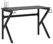 Biurka gamingowe - Czarne biurko gamingowe z uchwytami B4-R97 - miniaturka - grafika 1