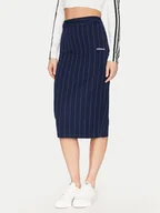 Spódnice - adidas Spódnica ołówkowa Pinstripe JD2576 Granatowy Slim Fit - miniaturka - grafika 1