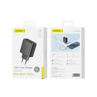 Ładowarki do telefonów - FONENG ładowarka sieciowa EU62 GaN PD 45W 1xUSB-C Czarny - miniaturka - grafika 1