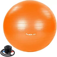 Piłki do ćwiczeń - Movit Piłka gimnastyczna z pompką 85 cm pomarańczowy M75566 - miniaturka - grafika 1