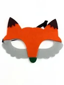 Dodatki do strojów karnawałowych - Maska Lisa Lis Liska Filcowa DZD2461-1 Lisek - miniaturka - grafika 1