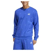 Bluzy męskie - adidas Męska bluza z okrągłym dekoltem, S, Półklarowny niebieski, S - miniaturka - grafika 1