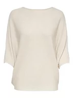 Swetry damskie - JACQUELINE de YONG Damski sweter z dzianiny, rękawy nietoperza, Eggnog, L - miniaturka - grafika 1