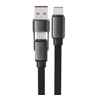 Kable USB - Kabel przewód USB-C - USB-A / USB-C 480Mb/s 3A 1.2m - czarny ACEFAST - miniaturka - grafika 1