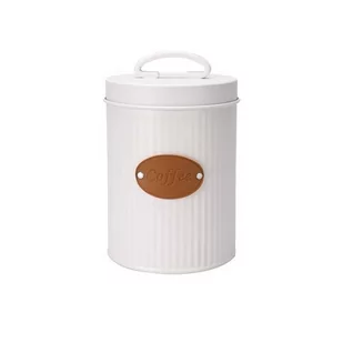 EH Puszka blaszana z wiekiem Leatherette, COFFEE - Pojemniki kuchenne - miniaturka - grafika 1