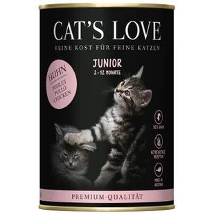 CAT'S LOVE mokra karma dla kota Junior Kurczak 6x400 g - Mokra karma dla kotów - miniaturka - grafika 1