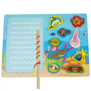 Gra rodzinna zręcznościowa Łowienie Rybek + puzzle 2w1 - Puzzle - miniaturka - grafika 1
