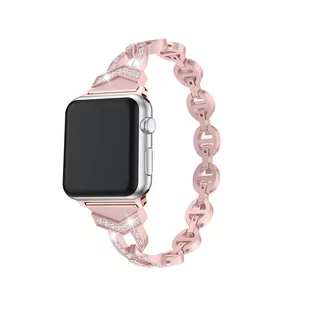 Pasek bransoletka do Apple Watch 42/44/45 wzór 3 różowa - Akcesoria do smartwatchy - miniaturka - grafika 1