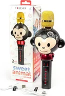 Mikrofony komputerowe - Mikrofon Forever FOREVER AMS-100 MIKROFON KARAOKE GŁOŚNIK MAŁPKA DLA DZIECI CZARNY 8_2231062 - miniaturka - grafika 1