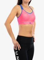 Bielizna sportowa damska - Biustonosz Under Armour Infinity High Bra - pink punk/versa blue - miniaturka - grafika 1