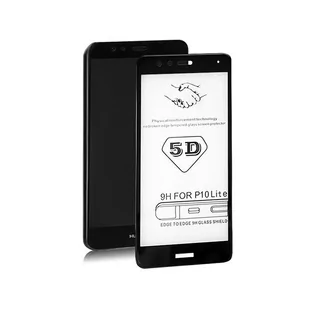 Qoltec Hartowane szkło ochronne do Huawei P10 Lite 5D Pełne Czarne - Szkła hartowane na telefon - miniaturka - grafika 3