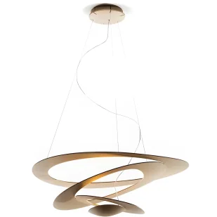 Nowoczesna wisząca lampa LED Pirce Mini w złotym kolorze - Lampy sufitowe - miniaturka - grafika 1