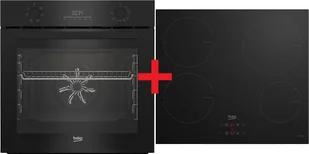 Zestaw piekarnik i płyta Beko BBSE17300B - Zestawy AGD - miniaturka - grafika 1