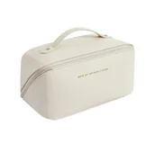 Kosmetyczki, organizery i kuferki - eCarla rozkładany organizer na kosmetyki Kremowy - miniaturka - grafika 1