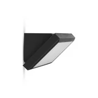 Lampy ogrodowe - Kinkiet Zewnętrzny Oprawa Ścienna V-Tac 12W Led Ukośna Czarna Ip65 Vt-8054 6400K 1250Lm - miniaturka - grafika 1
