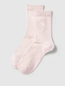 Skarpetki damskie - Skarpety z detalami z logo w zestawie 2 szt. - miniaturka - grafika 1