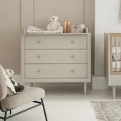 Komody dla dzieci - Komoda Petite 3 szuflady - jasny beż - miniaturka - grafika 1