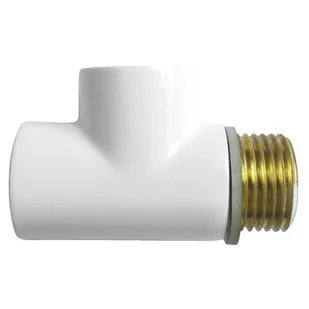 Trójnik 1/2" do grzałki biały - Akcesoria grzewcze - miniaturka - grafika 1