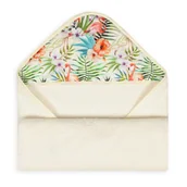 Okrycia kąpielowe dla dzieci - Matex Okrycie kapielowe bawełniane 100x100 cm Maxi Print/Ecru - Baby OK BM TB0343_02B - miniaturka - grafika 1