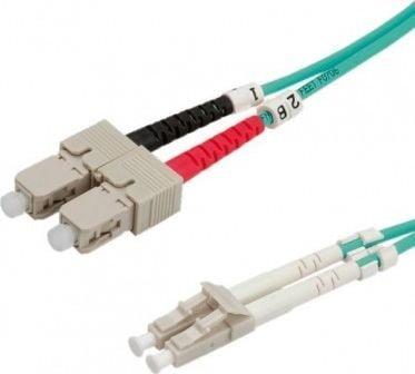 Roline ROLINE Patchcord światłowodowy 50/125um LC-SC OM3 2m turkusowy