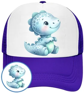 Czapka z Daszkiem Dinozaur Niebieska z Nadrukiem Na Lato Siatka Bejsbolówka - Czapki i chusty sportowe męskie Czapka z Daszkiem Dinozaur Niebieska z Nadrukiem Na Lato Siatka Bejsbolówka - Czapki i chusty sportowe męskie - miniaturka - grafika 1