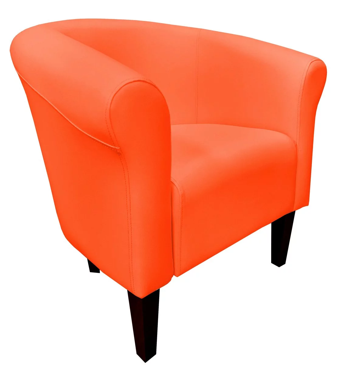 ATOS Fotel Milo D20 pomarańczowy nogi 20 venge