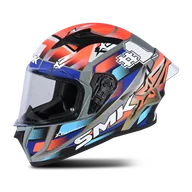 Kaski motocyklowe - Kask Integralny SMK Stellar Solid Czerwony/NiebieskiL - miniaturka - grafika 1