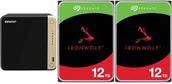 Serwery plików NAS i macierze dyskowe - Serwer plików Qnap TS-464-8G + 2x Seagate IronWolf 12TB ST12000VN0008 - miniaturka - grafika 1